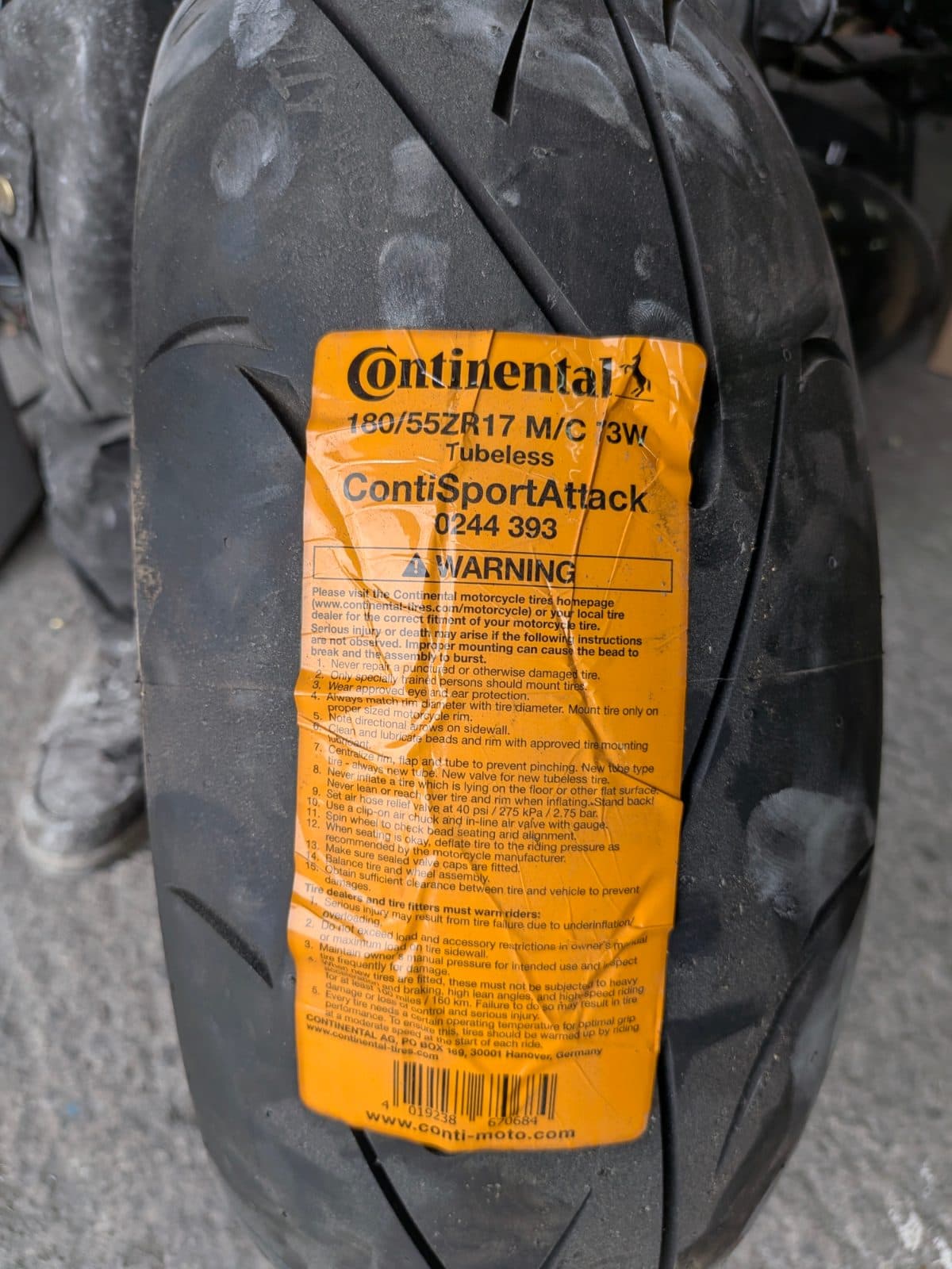 Continental for sale in Longford — Conti Sport Attack Tyre